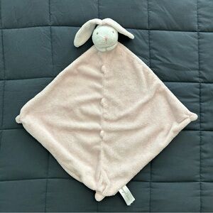 Angel Dear Pink White Bunny Rabbit Lovey Security Blanket Eyes Open